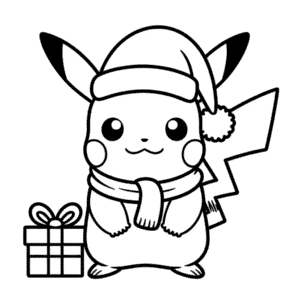 Zeichnung Santa Pikachu