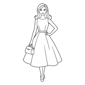 Zeichnung Barbie Mode